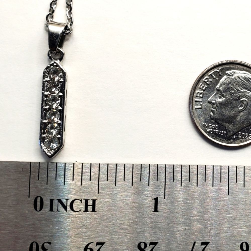 925 Sterling Silver Diamond Pendant Necklace - Women's Jewelry - Picture 5 of 9